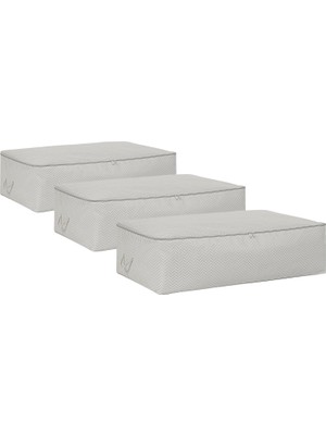 Daisy Home 3'lü Boy Gri Altı Hurç Set 74 x 46 x 22 cm