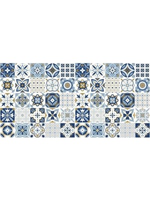 Daisy Home Yer Kaplama Zemin Kaplama Folyosu 65X130 cm Mavi