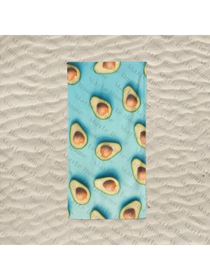 Daisy Home Home Avokado - Baskılı Plaj Havlusu