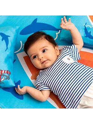 Daisy Home Küçük Denizcilere Hediye Bebek Fotoğraf Battaniyesi Seti Aylık Çekim Battaniye
