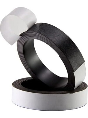 Daisy Home Yapışkanlı Şerit Mıknatıs Kes Kullan Güçlü Sağlam Rulo Çıkarılması Kolay Siyah 100X2CM