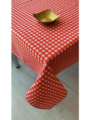 Daisy Home Masa Örtüsü Desenli 150 x 180 cm (Kırmızı)