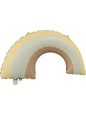 Daisy Home Retro Gökkuşağı Folyo Balon Büyük Boy Sarı