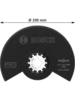 Daisy Home 1x Pro Acz 100 Swb Starlock Testere Ucu (Çatı Keçesi, Polistiren Ps, Ø 100 Mm, Professional Aksesuar Çok Fonksiyonlu Makine)