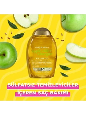 Daisy Home Ogx Işıltı Veren Elma Sirkesi Şampuan Yağlı Saçlar Için 385 ml