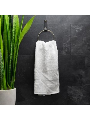Daisy Home Deri Havlu Askısı, Ikili Metal Kulplu Havlu Askısı -