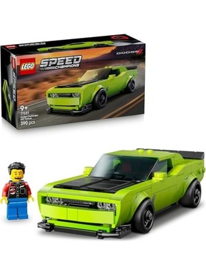 Daisy Home Speed Champions Dodge Challenger Srt Hellcat 77237 – 9 Yaş ve Üzeri Yarış Arabası Tutkunu Çocuklar Için Koleksiyonluk Spor Araba Modeli, Yaratıcı Oyuncak Yapım Seti Hediye Fikri (390 Parça)