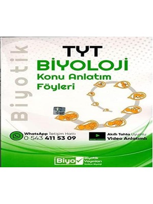 Daisy Home Tyt Biyoloji Konu Anlatım Föyleri