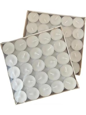 Daisy Home Tealight Mum Seti, Para Mum, Çaydanlık Mumu, Dekorasyon ve Özel Günler Için Fondü Kokulu, Zarif ve Uzun Yanma Süreli Mumlar (32 Adet, Beyaz)