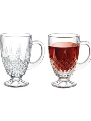 Daisy Home Madame Coco Lasalle 4'lü Çay Fincanı, Şeffaf