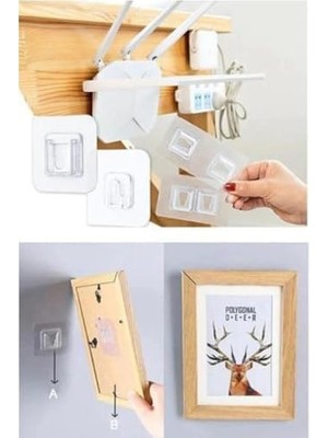 Daisy Home Life 5 Adet Çift Taraflı Yapışkanlı Eşya Sabitleme Askısı MIT1107
