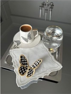 Daisy Home Kelebek Kabartmali Kokteyl Peçete Tekli