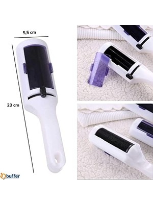 Daisy Home Evcil Hayvan Tüyü Saç Tüyü Toplayıcı Taşınabilir Elektrostatik Hazneli Kolay Kullanımlı Rulo Fırça