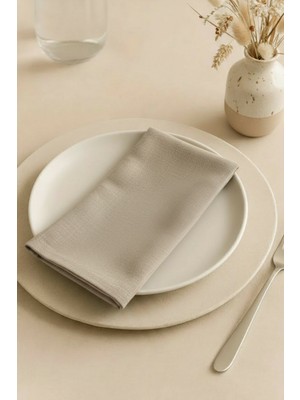 Dokuar Kadife Dokulu 40X40 Premium Düz Polyester 6’lı Dertsiz Kumaş Amerikan Servis Peçete