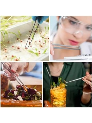 Daisy Home Mangal Maşa Cımbızı Paslanmaz Çelik Mangal Chef Maşası, Profesyonel Mutfak Cımbızı, Uzun Saplı Gıda Cımbızı, Çok Fonksiyonlu Mangal Cımbızı,barbekü Maşası 30 cm