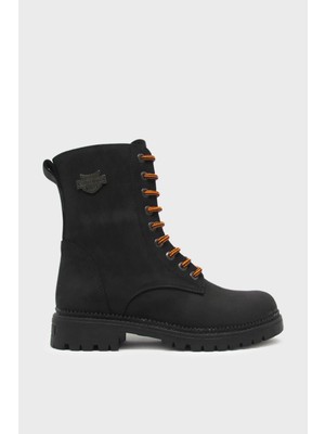 Castle Black Kadın Casual Deri Bot Nubuk Siyah CB90006