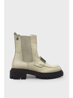 Venüs Kadın Streçli Günlük Deri Bot Bej VNS2253802K