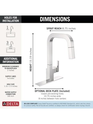 Daisy Home Kavşak Aşağı Çekmeli Mutfak Bataryası Krom, Aşağı Çekmeli Püskürtücülü Krom Mutfak Bataryaları, Mutfak Lavabo Bataryası, Manyetik Yerleştirme Püskürtme Başlıklı Mutfak Lavabo Bataryası,