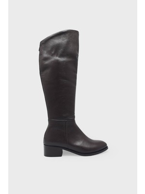 Kanuga Kadın Günlük Deri Çizme Kahve RSL2563