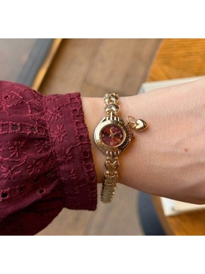 Pinterest Model Kalp Vintage Saat Charmlı Saat Charm Kalp Saat