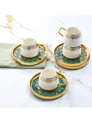 Daisy Home Verde 6 Kişilik Kahve Fincan Takımı 100 ml