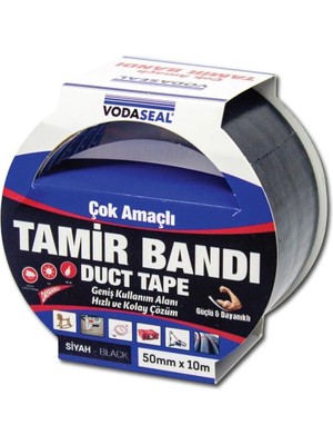 Pazarcan Vodaseal Duct Tape Tamir Bandı 50 mm 10 Metre Siyah
