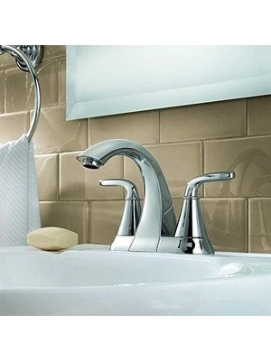 Daisy Home LF048PDCC Pasadena Banyo Bataryası, 10 Cm, 2 Kollu, Parlak Krom
