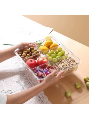 Daisy Home Orret Home 8'li Saklama Kabı Seti, Kahvaltılık Taşıma Kutulu ve Düzenleyici, Buzdolabı Organizeri ve Piknik Için Ideal, Çok Amaçlı Saklama Çözümü (Bordo)