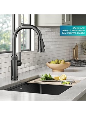 Daisy Home Allyn Industrial Pull- Handle Kitchen In Spot- Stainless Steel, KPF-4102SFSB