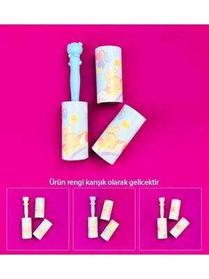 Daisy Home Giftmoda Ayıcık Figürlü Tüy Toplayıcı Rulo 60 Yaprak 2 Adet Yedek Başlık