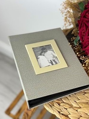 Daisy Home 10X15CM 200 Fotoğraf Kapasiteli Lüks Çerçeveli Koton Fotoğraf Albümü 46200-V