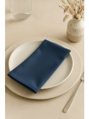 Dokuar Kadife Dokulu 40X40 Premium Düz Polyester 6’lı Dertsiz Kumaş Amerikan Servis Peçete