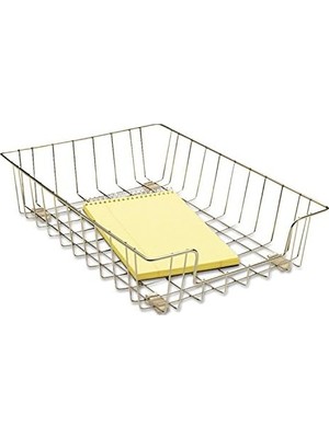 Daisy Home Iş Istasyonu Mektup Masa Tepsisi Düzenleyici, Tel, Gümüş (60012), 3 x 10 x 14-1/8"