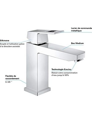 Daisy Home Lavabo Bataryası Eurocube M-Boyut Krom - 23446000