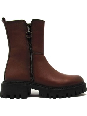 Castle Black Kadın Günlük Deri Bot Siyah CB23782