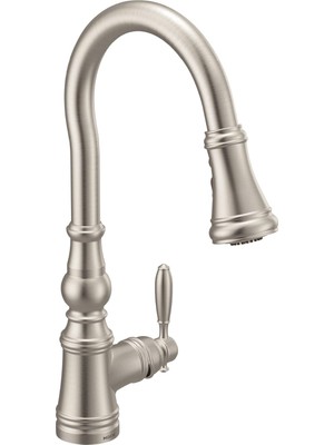 Daisy Home Weymouth Spot Dirençli Paslanmaz Tek Kulplu Geleneksel Aşağı Çekmeli Mutfak Bataryası Power Boost Ile, S73004SRS