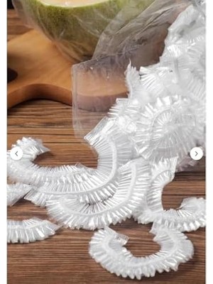 Daisy Home Lastikli Tencere ve Tabak Bonesi, 100 Adet, 21 Cm, Streç Esnek, Gıda Tazeliğini Koruyan, Çok Amaçlı