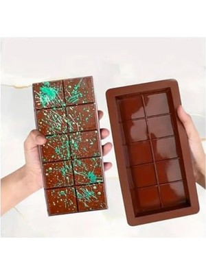 Daisy Home Dubai Çikolata Kalıbı Silikon Tablet Çikolata Yapım Kalıbı Kadayıflı Fıstıklı Çikolata Için