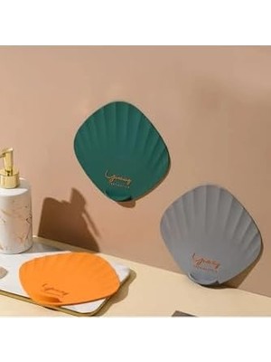 Daisy Home Deniz Kabuğu Desenli Kötü Koku Önleyici Silikon Mat Banyo Mutfak Lavabo Balkon Tıkaç Kapağı Yeşil