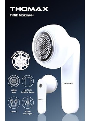 Daisy Home Thomax Şarjlı 6 Bıçaklı Tüy Toplayıcı ve Tiftik Temizleme Makinesi Ekstra Yedek Bıçaklı