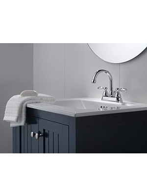 Daisy Home Claymore Banyo Bataryası, Krom Banyo Lavabo Bataryası, 2 Kolu Banyo Bataryası, Pop-Up Tahliye Montajı, Krom P299685LF