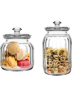 Daisy Home Paşabahçe Viva Cam Kapaklı Kavanoz, Şeffaf ve Viva Cam Kapaklı Kavanoz, 1500CC