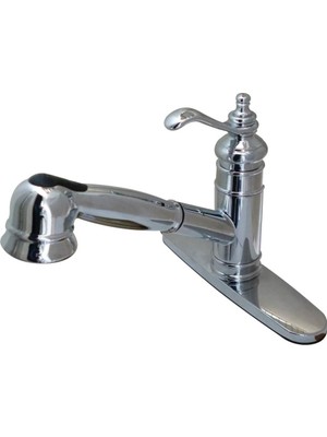 Daisy Home Gourmetier GSC7571TL Templeton 20CM Handle Kitchen With Pull-Out Wand, Chrome