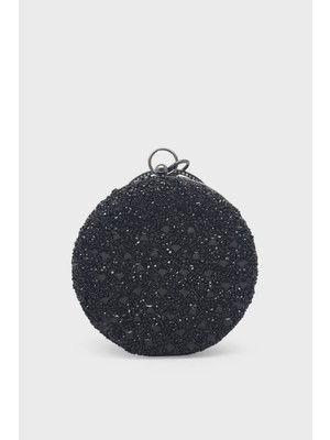 Kanuga Kadın Taşlı Abiye Çanta Siyah SHN2022-02