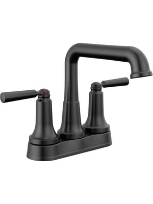Daisy Home Saylor Mat Siyah Banyo Bataryası, Banyo Lavabo Bataryası, Banyo Lavabosu Için Merkezli Banyo Bataryası, Mühür Teknolojisi, Metal Tahliye Montajı, Mat Siyah 2536-BLMPU-DST