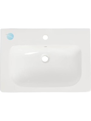 Daisy Home S20 5522B003-0001 Etajerli Seramik Lavabo, Beyaz