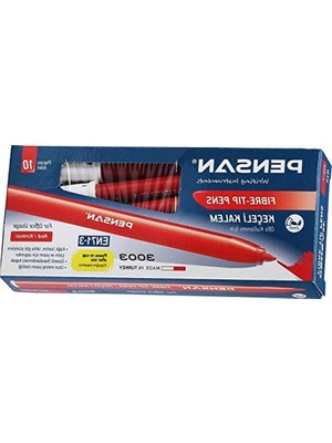 Cekar Store 3003 Ofis Tipi Keçeli Kalem Kırmızı- 10 Lu - PE3003KK10K