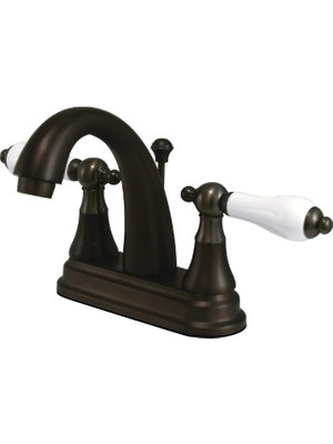 Daisy Home Pirinç KS7615PL 4-Inç Toilette Musluk Porselen Kolu Sap, Yağla Ovulmuş Bronz