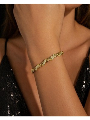 Melisa Takı & Aksesuar 14K Gold Renk Xuping Zirkon Taşlı Bileklik