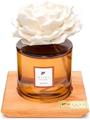 Daisy Home 500 ml Masif Ahşap Kaideli Seramik Taşlı Dark Oda Kokusu